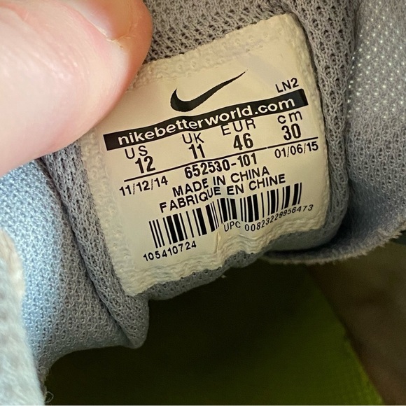 Nike Lunar Mont Royal Spikeless Golf Shoes Men\'s Size 12 White Gray Neon Leather main image 6